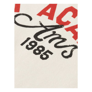 Scotch & Soda - Artwork organik pamuklu polo yaka sweatshirt | Ivory