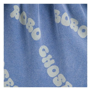 Bobo Choses - Kabartmalı Organik Pamuklu Jersey Etek | Mavi