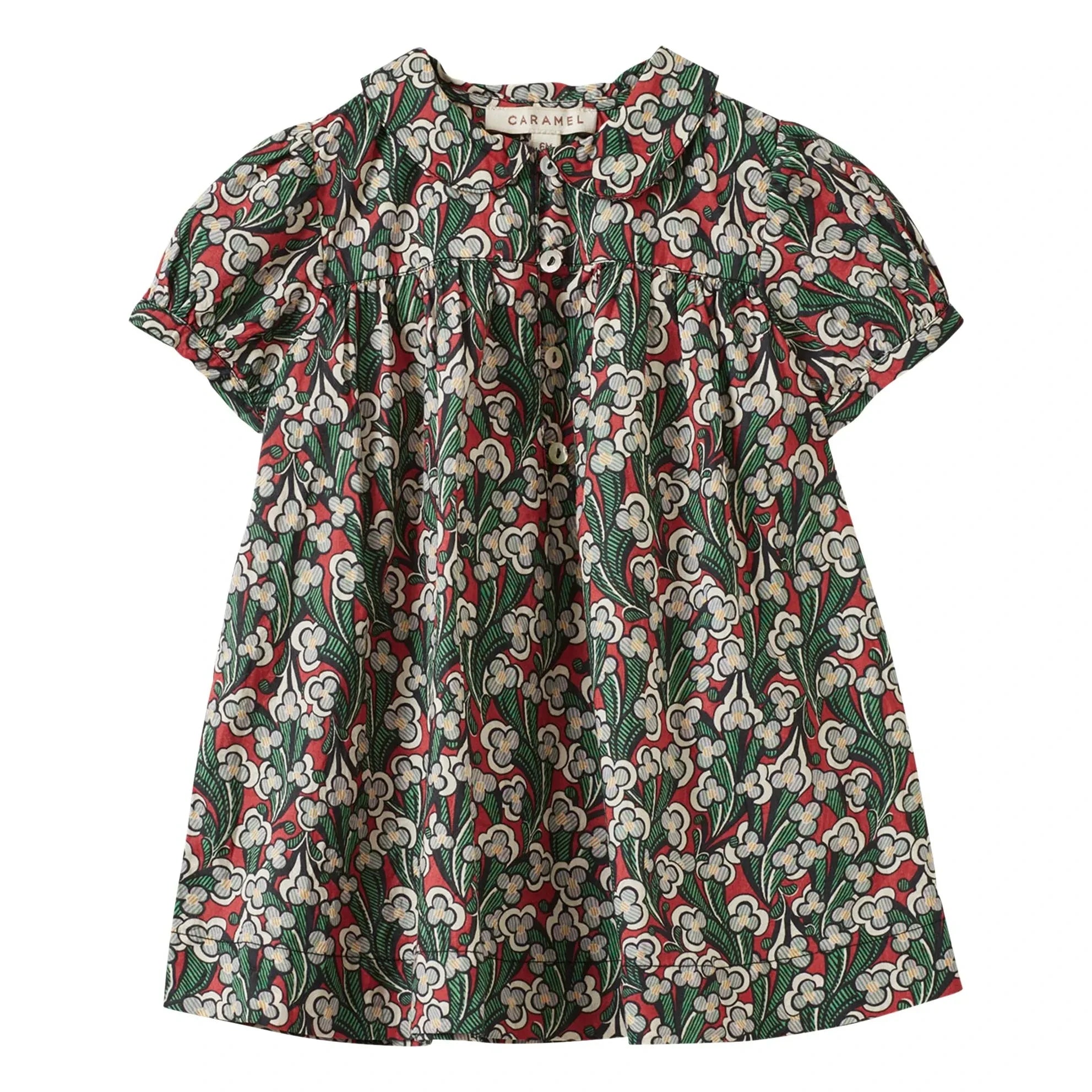 Caramel - Nina Liberty elbise ve bloomer seti | Bordo