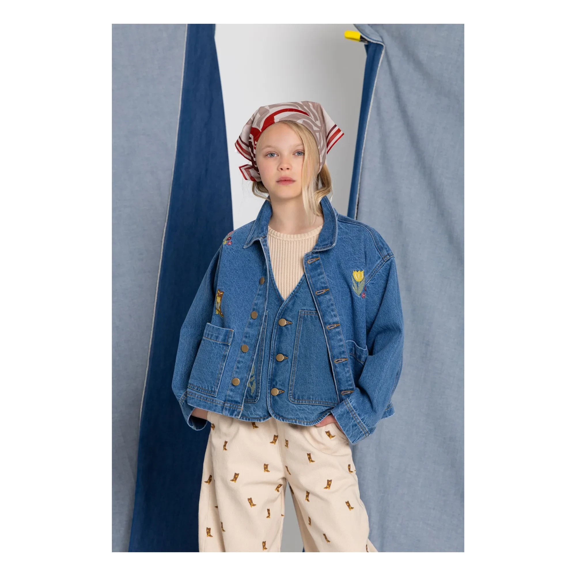 Hundred Pieces - Denim Mercury Ceket Botlar | Mavi