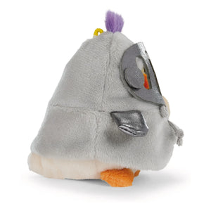 Nici - Knight Kostümlü Chipsy muhabbet kuşu peluşu | Gri