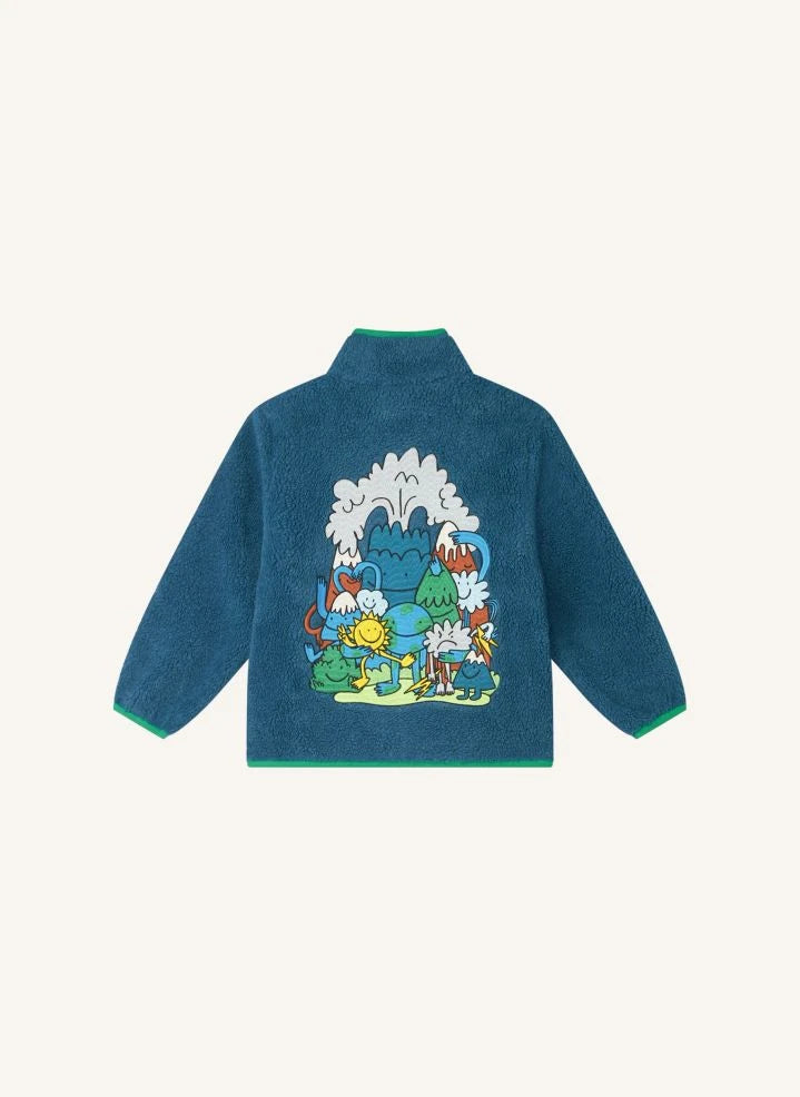 Stella McCartney Kids - Earth Sherpa جاكيت | أزرق