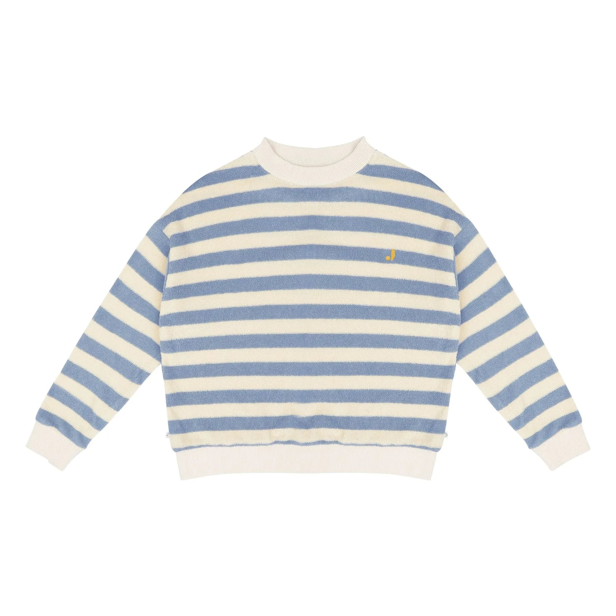 Jenest - Kay Çizgili Organik Pamuklu Sweatshirt | Mavi