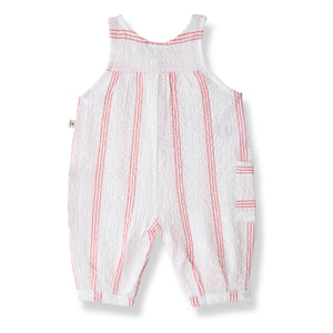 1+ in the family - Montjoi çizgili tulum | Pudra