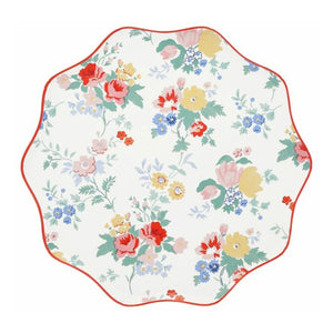 Meri Meri - Vintage Çiçek Desenli Tabaklar - 8'li Set