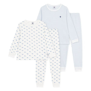 Petit Bateau - 2’li Balina Pijaması Seti | Mavi