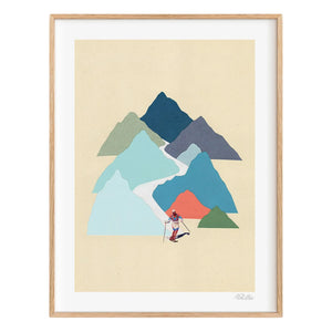Ciel Glue - Mountain n°8 Slope Poster - Sınırlı Üretim