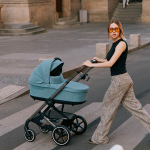 CYBEX Balios S Lux Essential Pushchair Bundle-Stroller Bundles-Almond Beige-No Footmuff | Natural Baby Shower