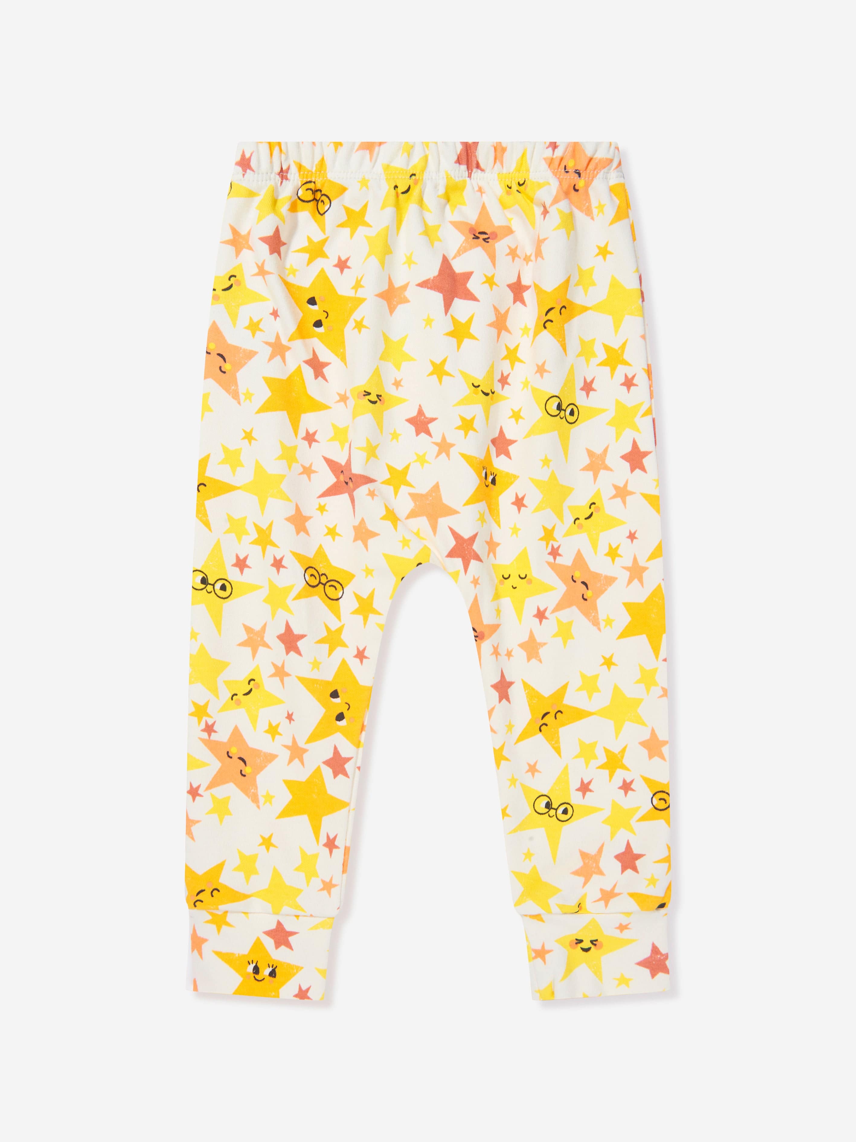 The Bonnie Mob Kids Organic Cotton Lachlan Harem Trousers in Yellow