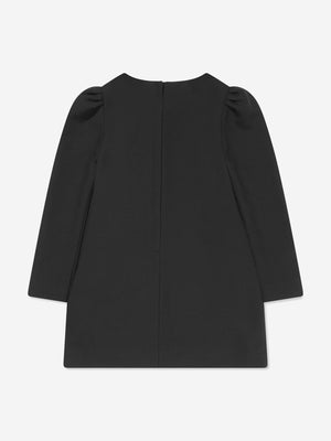 Dolce & Gabbana Girls Metal Logo Dress in Black