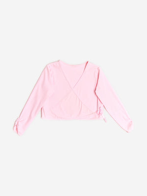 Danskin Girls Rhythm Wrap Top in Pink