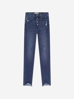 DL1961 Girls Chloe Distressed Skinny Jeans in Navy
