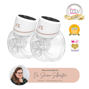 Fraupow Double Wearable Hands-Free Breast Pump - White-Breast Pumps-White- | Natural Baby Shower