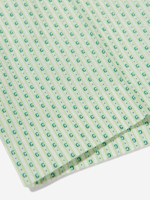 Gucci Boys Striped Bermuda Shorts in Green