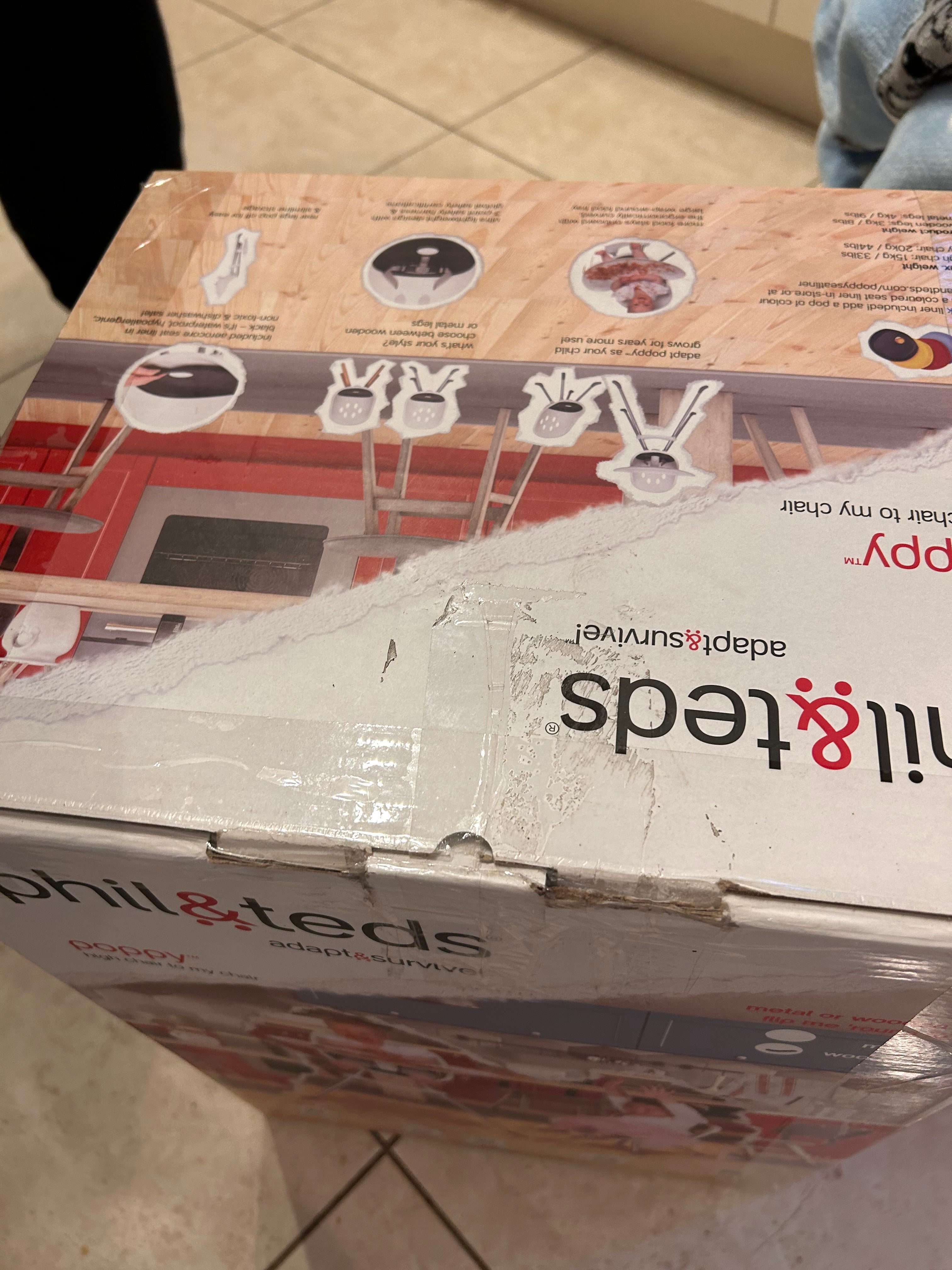 Outlet - Phil & Teds Poppy Highchair - Wooden - Black-Highchairs- | Natural Baby Shower