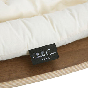 Charlie Crane LEVO Baby Rocker - Walnut + Organic White-Rockers-No Toy Arch- | Natural Baby Shower