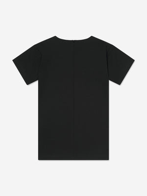 Moschino Girls Necklace Print Dress in Black