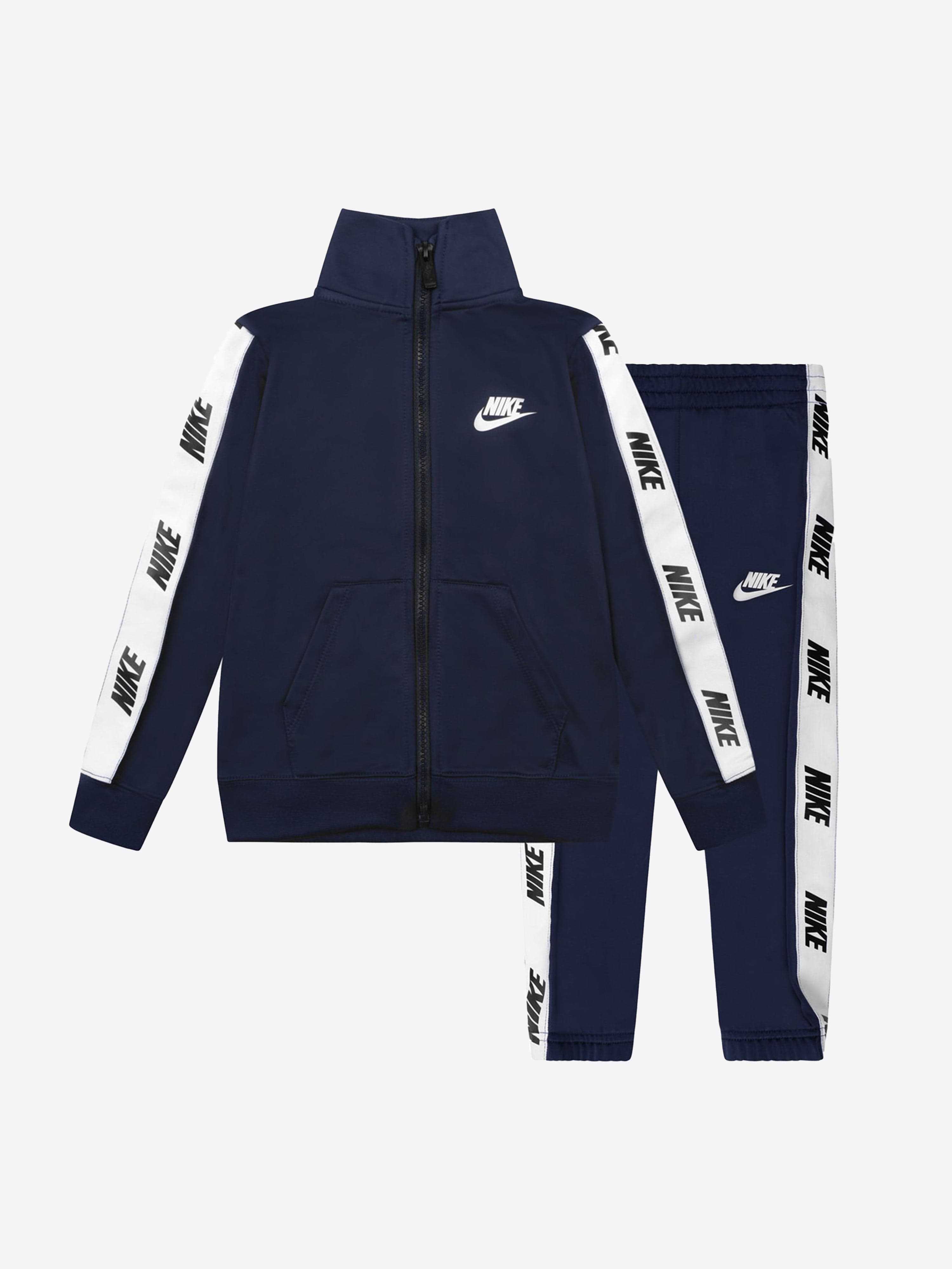 Nike Boys NSW Logo Tracksuit in Navy