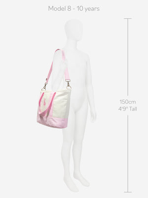 Ralph Lauren Girls Polo Player Tote Bag in Pink (40cm)