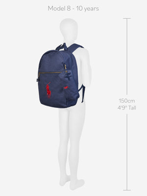 Ralph Lauren Kids Canvas School Backpack in Navy (42cm)