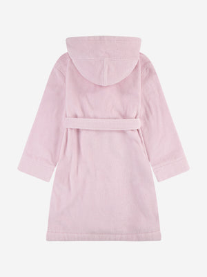 Ralph Lauren Girls Hooded Plush Terry Bathrobe in Pink