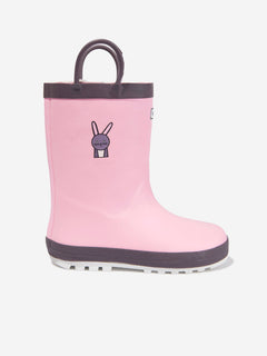 Roarsome Girls Hop The Bunny Rain Boots in Pink
