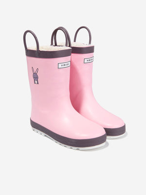 Roarsome Girls Hop The Bunny Rain Boots in Pink