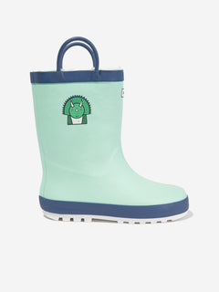 Roarsome Boys Spike The Dinosaur Rain Boots in Green