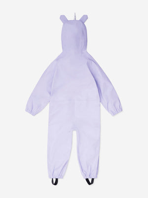 Roarsome Girls Sparkle The Unicorn Puddlesuit in Purple