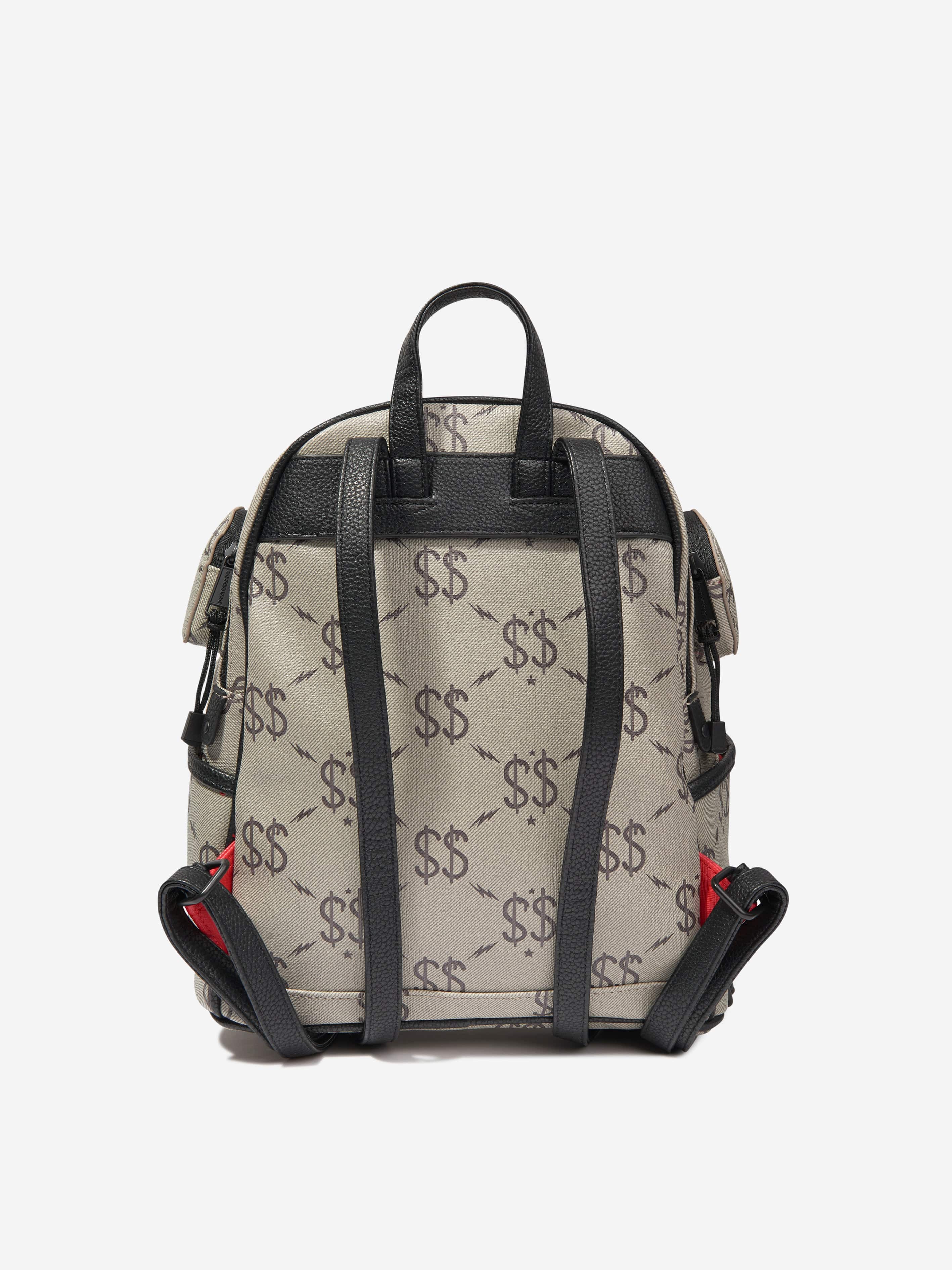 Sprayground Kids Double Money Savage Backpack in Grey (46cm)