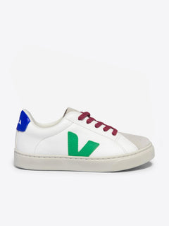 Veja Kids Laces Leather Esplar Trainers in White