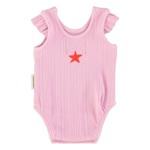 Piupiuchick - Organik Pamuk Kalpli Fitilli Body | Lila