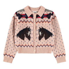 Molo - Galaxy Wool At Yeleği | Toz pembe