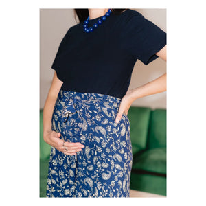 Paloma Collection - Hamile Eteği Carlota Bandana | Mavi
