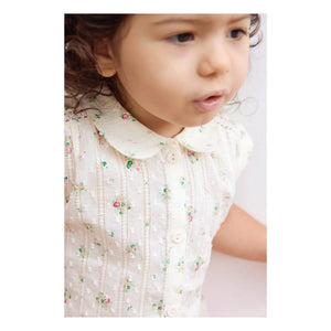 Bonton - Lorelei Bouquets Claudine Yakalı Gömlek | Ekru