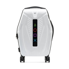 iPixi - حقيبة سفر ذكية بيضاء بشاشة LED من Galaxy Voyager