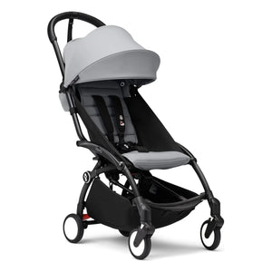 Stokke® - YOYO³ tam bebek arabası 0+ ve 6+ Siyah çerçeve | Taş