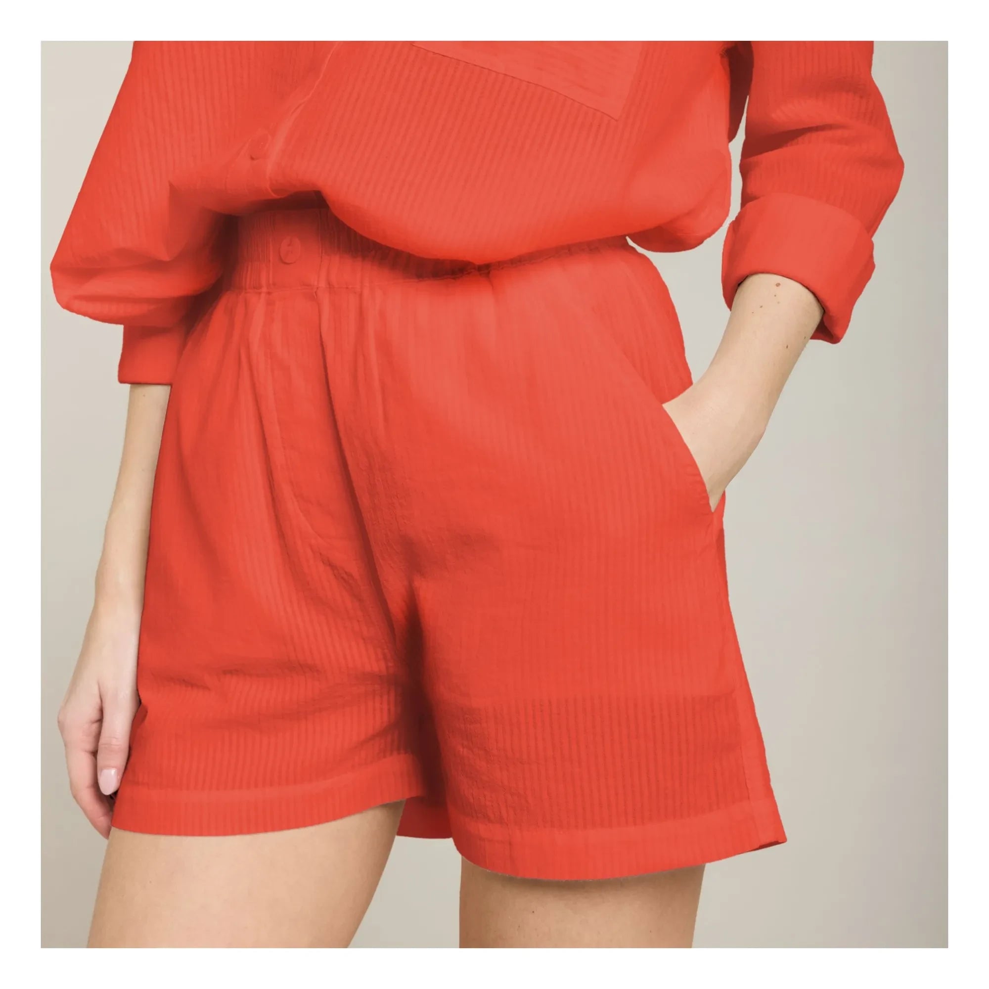 Maison Saint Julien - Short Cap d'Antibes Voile de Coton | Mercan
