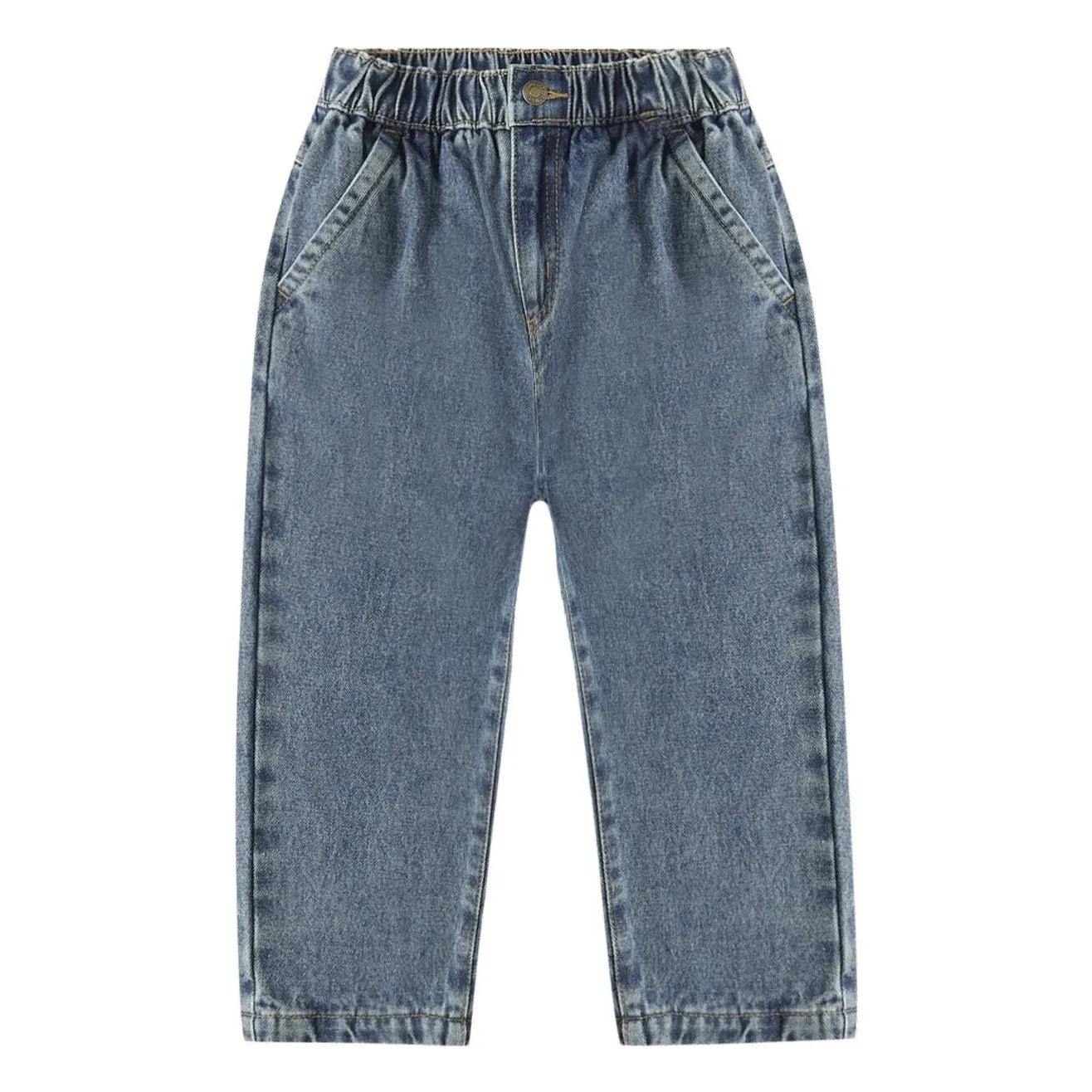 Rylee + Cru - Bol Denim Pantolon | Mavi