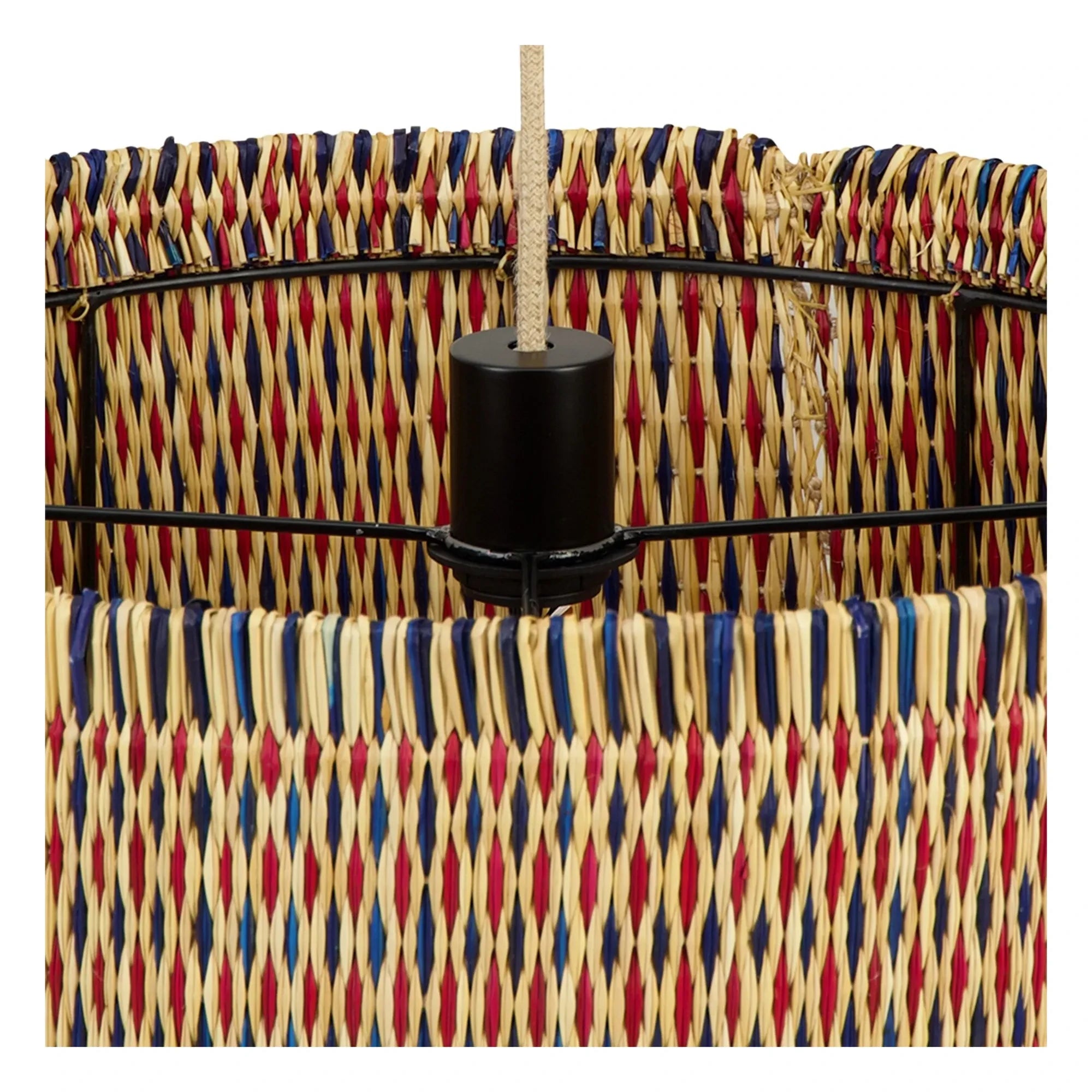 House of Capricorn - Coruche örme hasır sarkıt lamba | Mavi