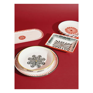 Serax - Baazar oval servis tabağı, Waww La Table - 2'li Set | Kırmızı