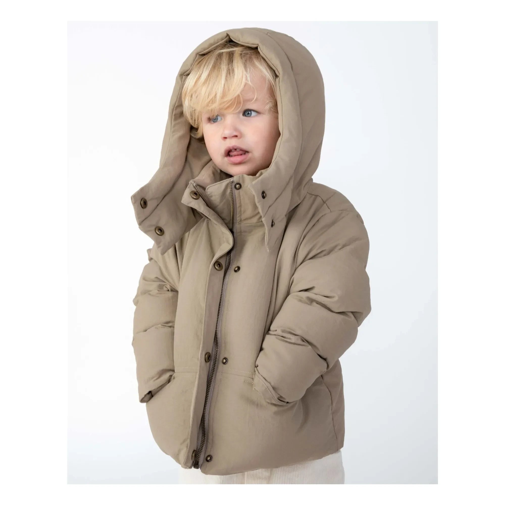 Donsje - Salvalo kaban | Gri kahverengi