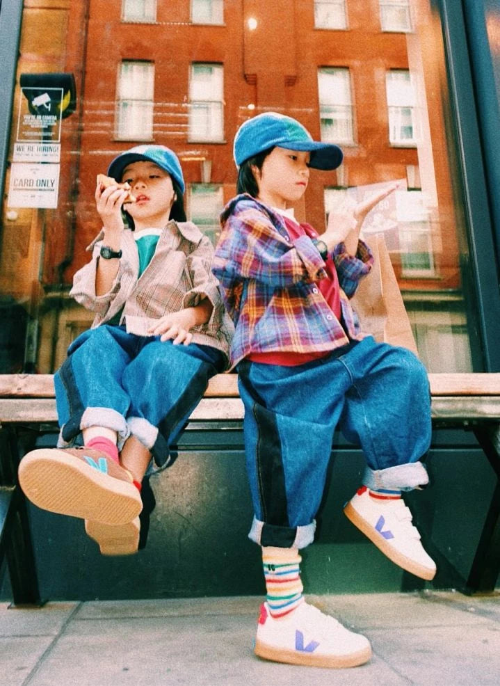 Veja - Sneakers Scratch Esplar Küçük Veja x Jelly Mallow جلد | أبيض