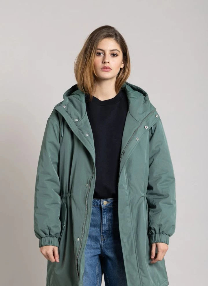 Smallable Woman - Zebra باركا مبطنة بألياف معاد تدويرها | Teal