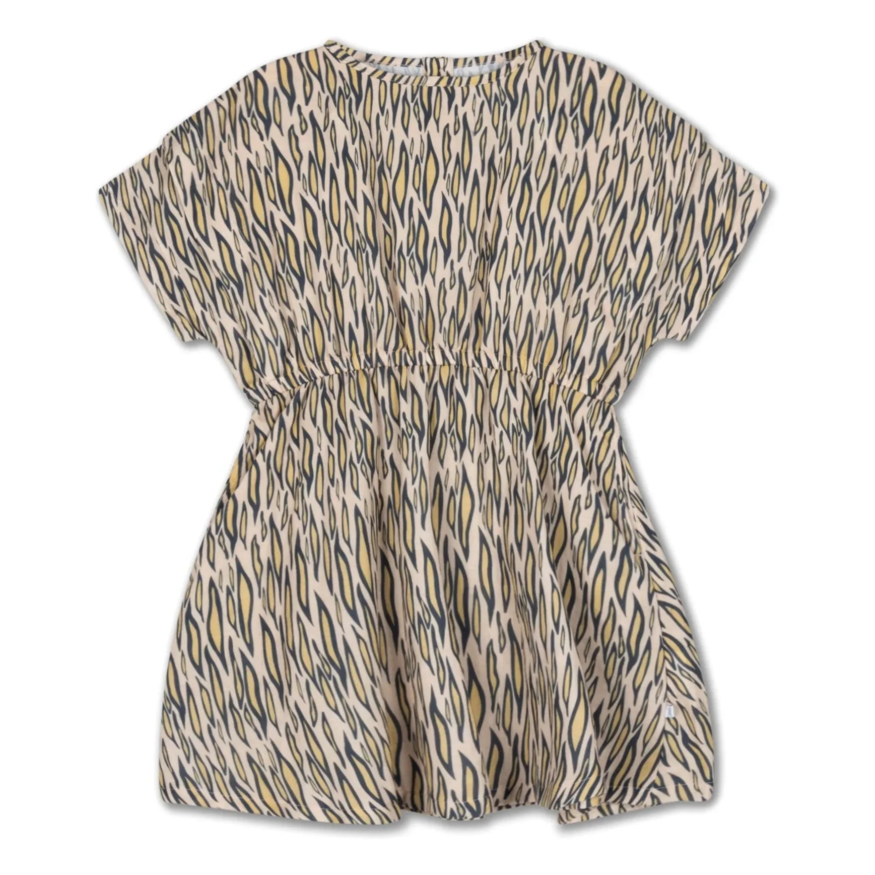 Repose AMS - Peplum Elbise Tiger Organik Pamuk | Açık Kahverengi