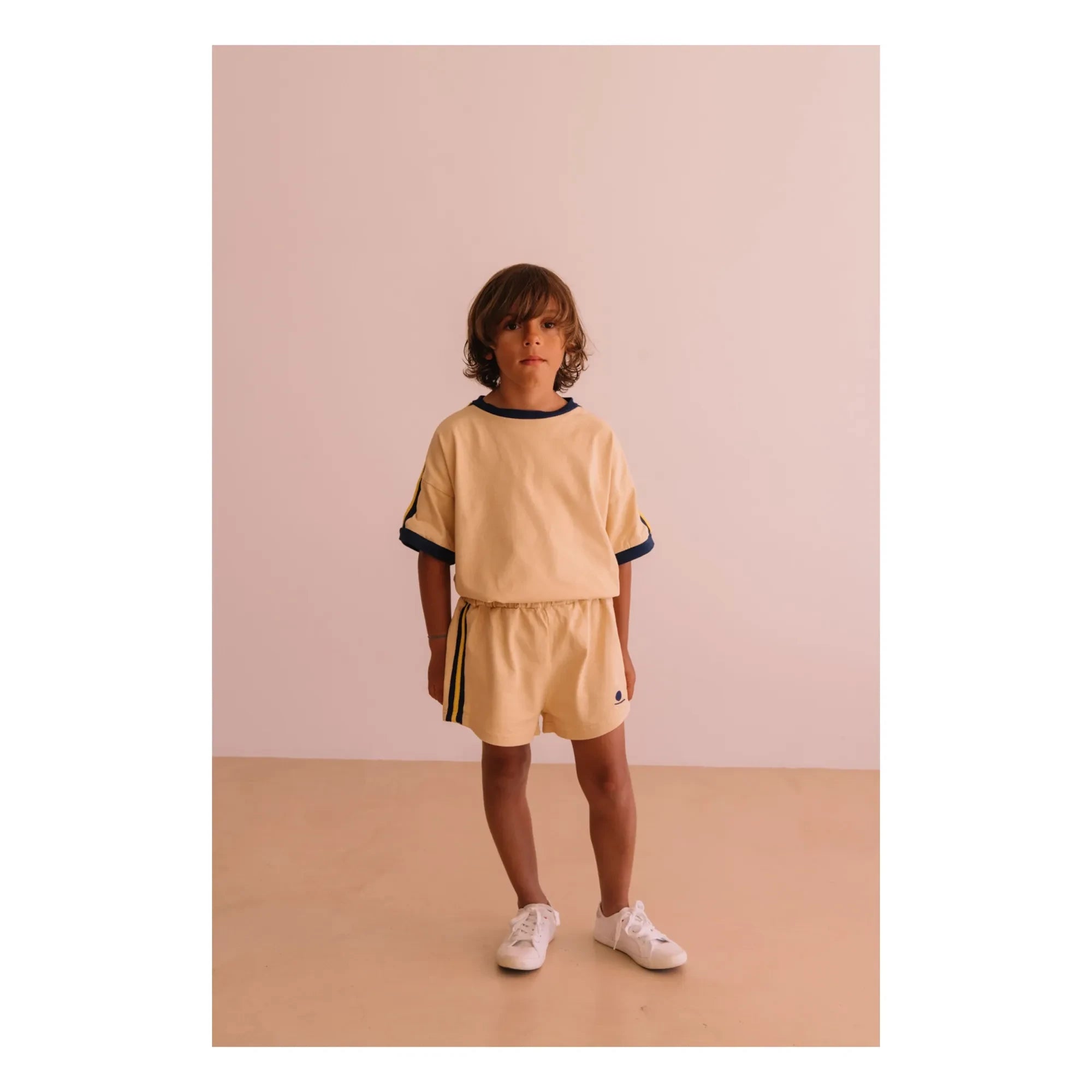 We Are Kids - Taylor Kontrast Organik Pamuklu Tişört | Bej