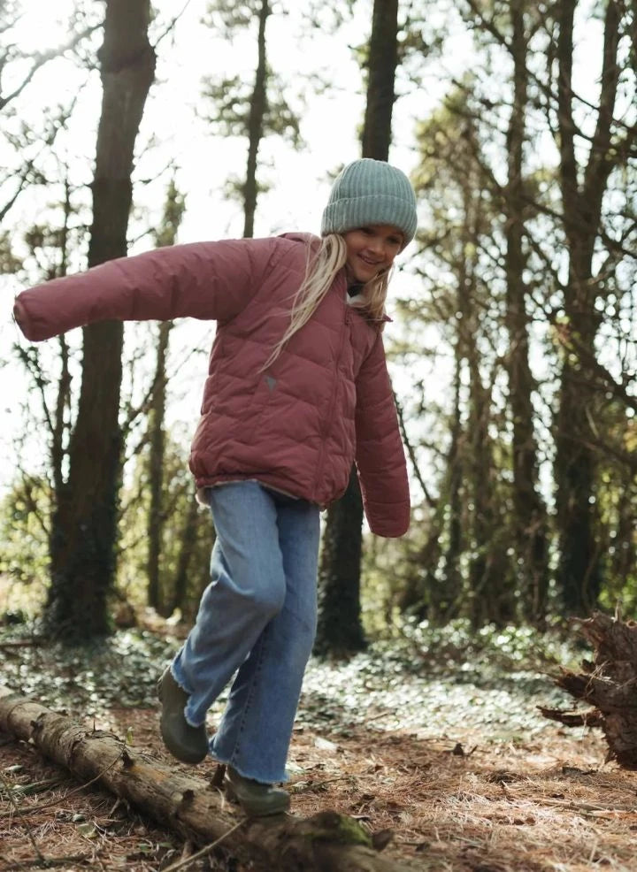 Töastie - سترة بولار قابلة للعكس بجهتين | وردية