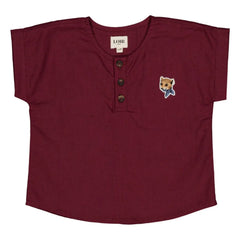 Loir - Kurta Keten Ceket | Bordo