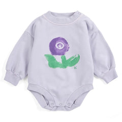 Bobo Choses - Body Sweat Flower Organik Pamuk | Lavanta