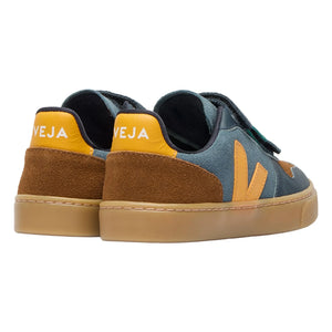 Veja - V-10 Süet Çizik Sneakers | Mavi